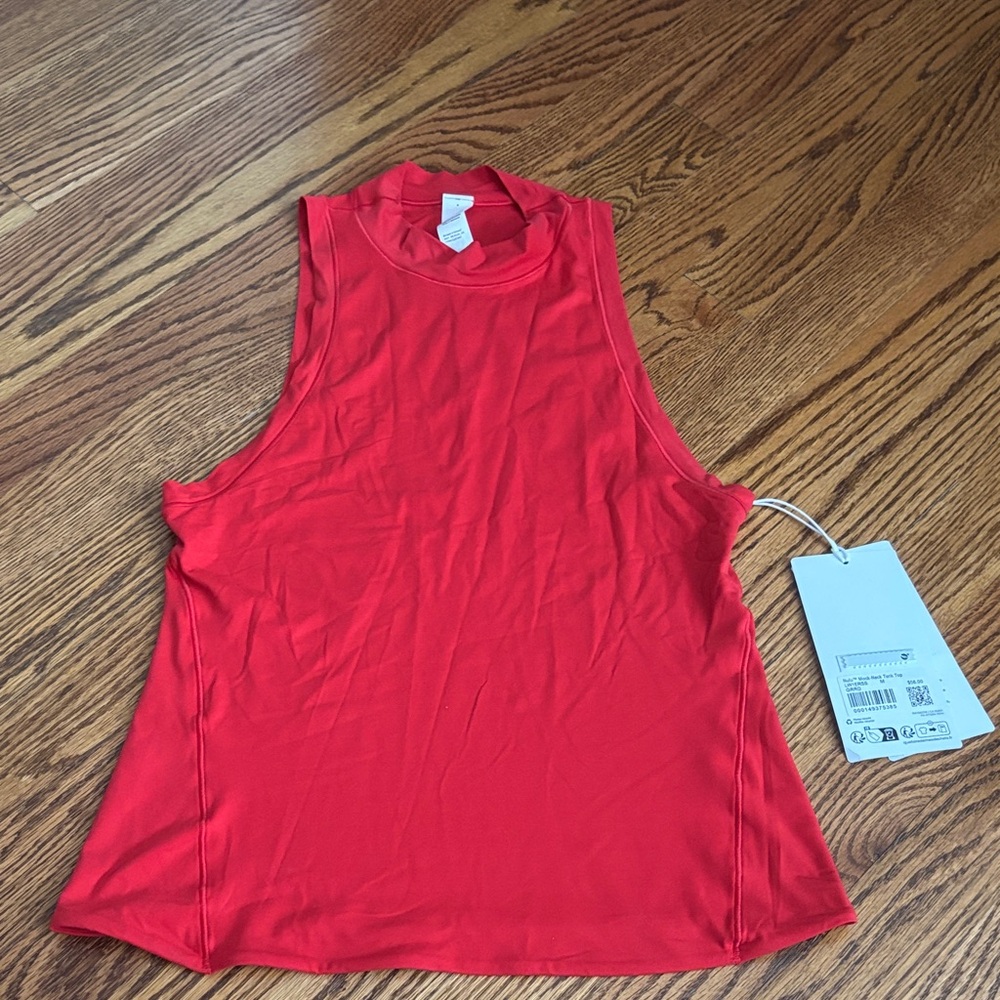 Lululemon Athletica Red Tank Top